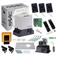 Zestawy do bram - FAAC Zestaw DELTA 2 740 230V do bram przesuwnych do 500 kg + Lampa XLED - miniaturka - grafika 1