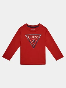 Guess Bluzka N84I24 K8HM0 Czerwony Regular Fit - Bluzki damskie - miniaturka - grafika 1