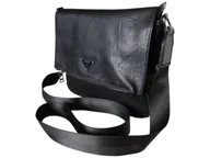 Torebki damskie - Torebka Damska, Praktyczna Miejska Mała Listonoszka Na Ramię, Kolor Czarny - miniaturka - grafika 1