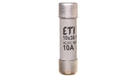Akcesoria do kolektorów i fotowoltaiki - Wkładka bezpiecznikowa cylindryczna PV 10x38mm 10A gR 900V AC/DC CH10 002625031 - miniaturka - grafika 1