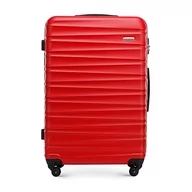 Walizki - WITTCHEN Kosmetyczka podróżna walizka podróżna z twardego tworzywa ABS, wygodny uchwyt, zdejmowany pasek na ramię, rozmiar XS, czerwona, czerwony, Kosmetikkoffer, kuferek kosmetyczny - miniaturka - grafika 1