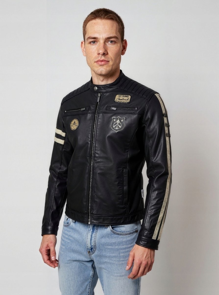 Lee Cooper Bomber kurtka męska pilotka Kolor CZARNA ARGAN Rozmiar.M