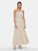 Sukienki - Fracomina Sukienka letnia FJ24SD2004W686E5 Beżowy Regular Fit - miniaturka - grafika 1