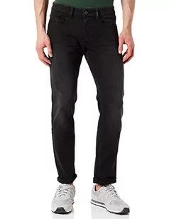 camel active Męskie spodnie jeansowe slim fit Madison, czarny 48, 36W / 32L - Spodenki męskie - miniaturka - grafika 1