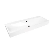 Umywalki - Kaldewei Silenio umywalka 120x46 cm ścienna prostokątna model 3046 biała 904506013001 - miniaturka - grafika 1