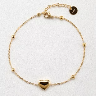 BRANSOLETKA na NOGĘ STAL SZLACHETNA POZŁACANA - Bransoletki - miniaturka - grafika 1