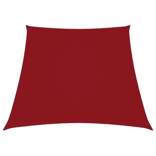 vidaXL Trapezowy żagiel ogrodowy, tkanina Oxford, 3/4x2 m, czerwony vidaXL - Parasole ogrodowe - miniaturka - grafika 1