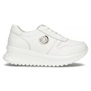 Skórzane sneakersy Filippo DP3547/23 WH - Sneakersy damskie - miniaturka - grafika 4