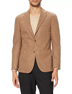 Hackett London Męska kurtka flanelowa Tan Jersey, 869tan, 46 - Kurtki męskie - miniaturka - grafika 1