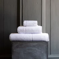 Ręczniki - Sorema Ręcznik bawełniany Hotel Stripe White - miniaturka - grafika 1