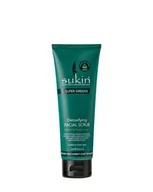 Peelingi i scruby do twarzy - Sukin Super Greens, detoksykujący scrub do twarzy, 125 ml - miniaturka - grafika 1