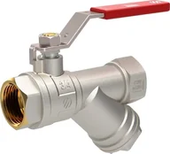 Akcesoria grzewcze - Zawór kulowy z filtrem 1/2GW-GW SENA VA30 dźwignia Inox - miniaturka - grafika 1