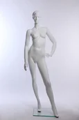 Manekiny wystawowe - EH13-6 stojący manekin damski biały nowa szykowna modna modelowana fryzura - miniaturka - grafika 1