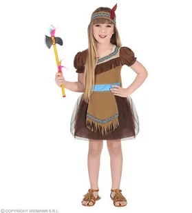 Widmann Widmann 02035 kostium dziecięcy Indiańka, brązowy, turkusowy, 104 cm 02035 - Stroje karnawałowe - miniaturka - grafika 1