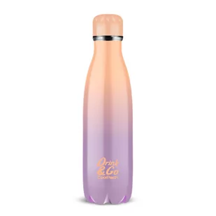 Coolpack Bidon termiczny Termos Drink & Go Pastelowy gradient berry 500ml - Butelki termiczne - miniaturka - grafika 1
