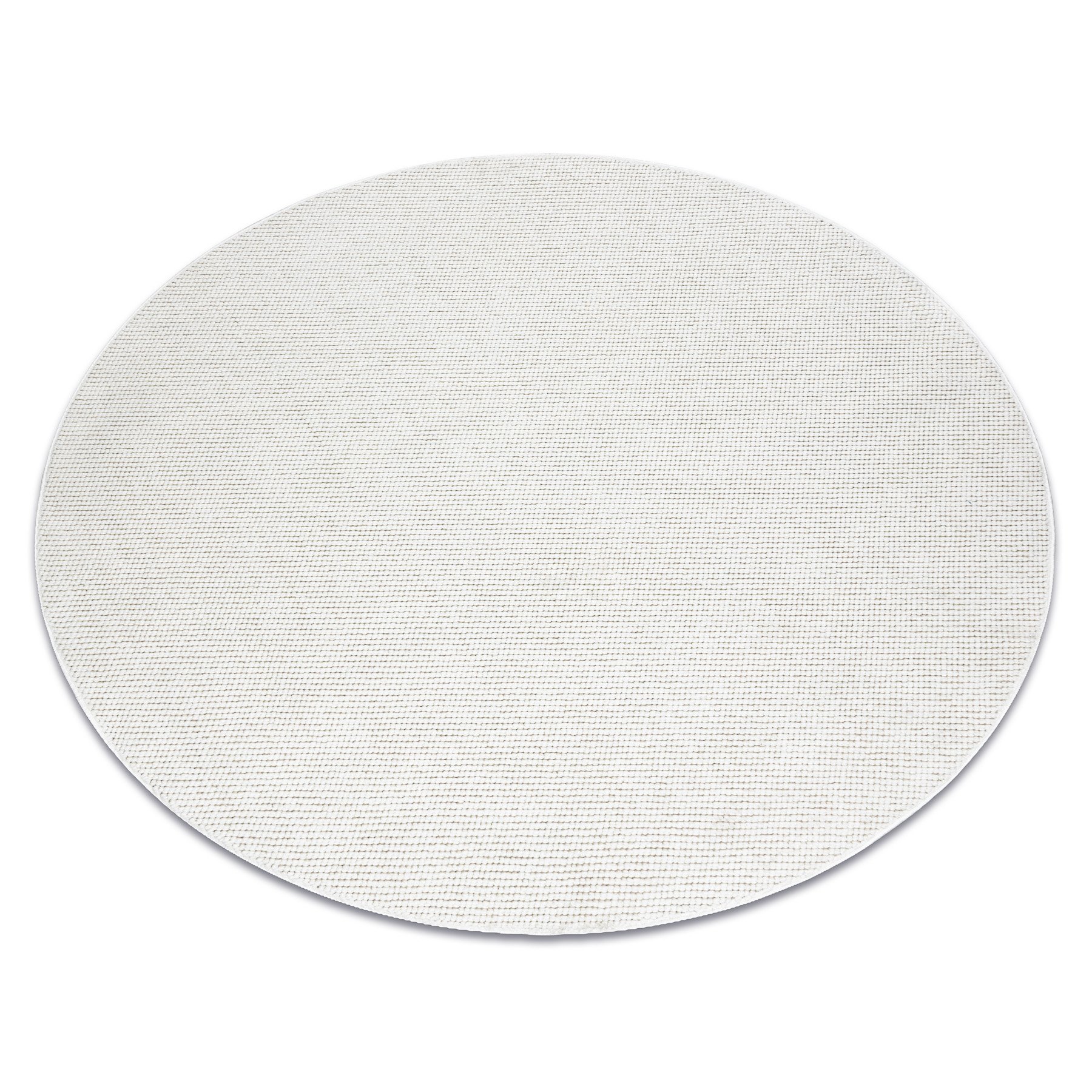 Dywan CASABLANCA PLUS koło krem jednolity, pętelkowy beżowy koło 80 cm