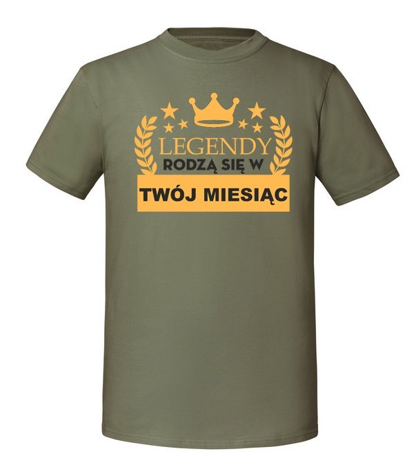 Damska koszulka z nadrukiem - Labrador - sweter Olive M