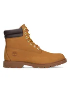 Botki damskie - Timberland Skórzane botki "6 In Basic" w kolorze jasnobrązowym - miniaturka - grafika 1