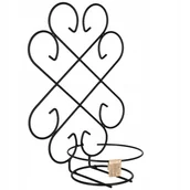 Kwietniki - Kwietnik wiszący metalowy 39 x 28 cm, czarny - miniaturka - grafika 1