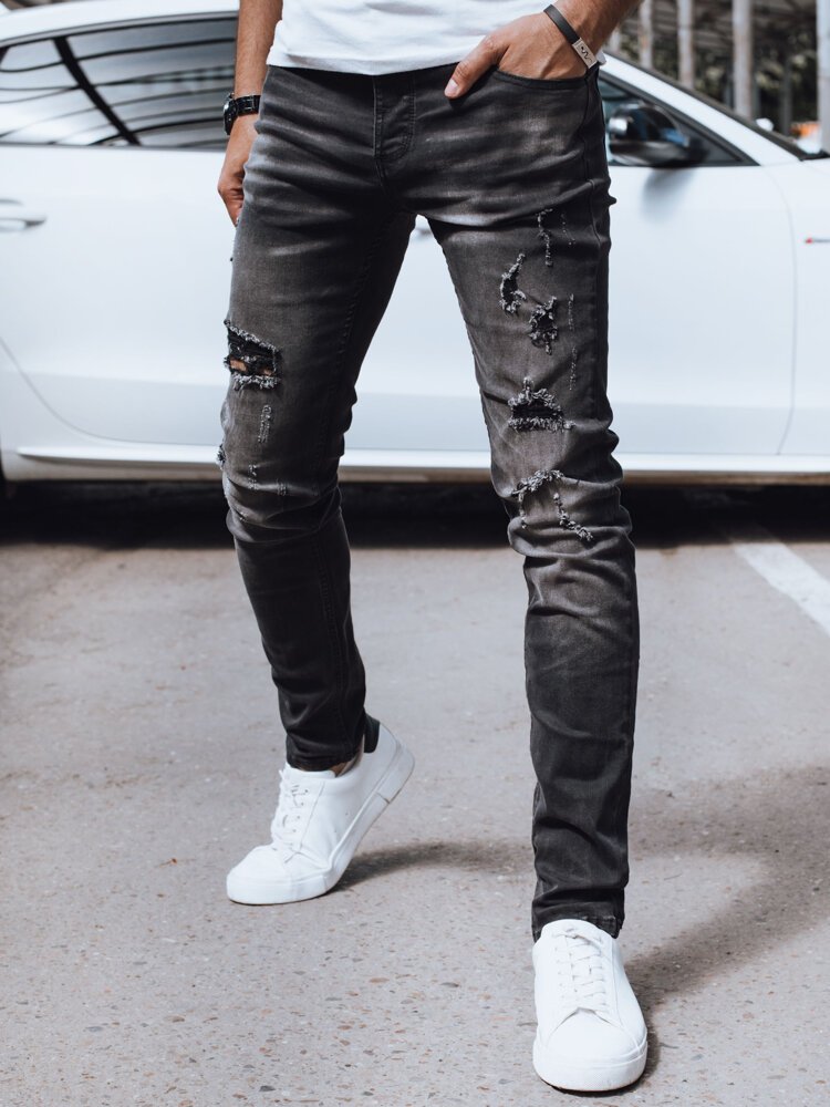 Spodnie męskie jeansowe czarne Dstreet UX4247-32