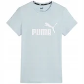 Koszulki i topy damskie - Koszulka damska Puma ESS Logo Tee błękitna 586775 25 S - miniaturka - grafika 1