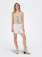 Spodenki damskie - ONLY Szorty w kolorze białym - miniaturka - grafika 1