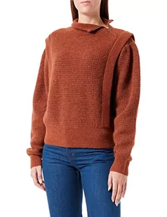 BOSS Damski sweter z dzianiny (Medium Brown), XS (DE) - Swetry damskie - miniaturka - grafika 1