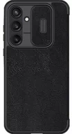 Etui i futerały do telefonów - Nillkin Etui z klapką i ochroną aparatu Qin Pro do Galaxy A55 5G, czarny - miniaturka - grafika 1