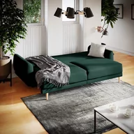 Sofy i kanapy - SOFA CANTO KOLOR BUTELKOWA ZIELEŃ STYL NOWOCZESNY HOMEDE - SOFA/HOM/CANTO/BOTTLEGREEN/3P - miniaturka - grafika 1