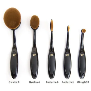 Rio Beauty Essential Microfibre Cosmetic Brush Collection zestaw 5 szczotek z włosiem z mikrofibry do makijażu - Pędzle do makijażu - miniaturka - grafika 2