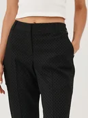 Spodnie sportowe damskie - Spodnie w drobne kropeczki - miniaturka - grafika 1