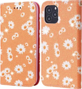 Pokrowiec König Design kompatybilny z Apple iPhone 12 / 12 Pro pokrowiec ze skóry syntetycznej na telefon komórkowy - Etui na telefon komórkowy pomarańczowy - Etui i futerały do telefonów - miniaturka - grafika 1