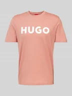 Koszulki męskie - T-shirt z nadrukiem z logo model ‘DULIVIO’ - miniaturka - grafika 1