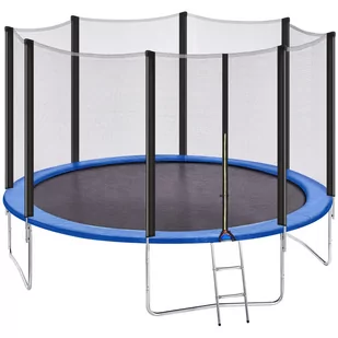 Trampolina Ogrodowa Z Siatką ⌀ 366 Cm Niebieska Risata - Trampoliny - miniaturka - grafika 1