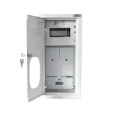 Rozdzielnie elektryczne - Rozdzielnica natynkowa metalowa licznikowa z zamkiem i szybą NRL1F 6WE ZSZ 1F+6M - miniaturka - grafika 1