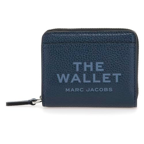 MARC JACOBS Mini kompaktowy portfel, portfel damski, jeden rozmiar, Morze błękitne, Taglia Unica