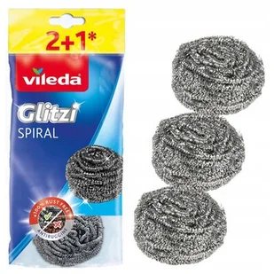 Vileda Zmywak stalowy Glitzi Spiral INOX Zmywak stalowy Glitzi Spiral INOX - Ściereczki, gąbki, czyściki - miniaturka - grafika 1