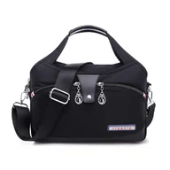 Torebki damskie - Duża pojemność Wodoodporna i antykradzieżowa modna torebka Damska torba na ramię Czarny - miniaturka - grafika 1