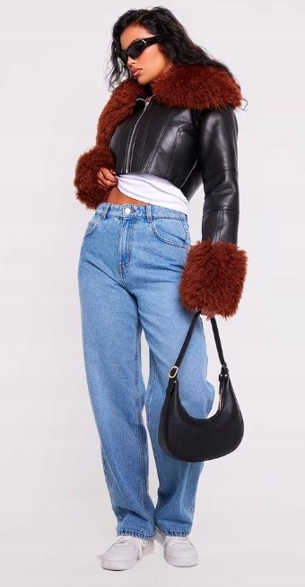 Prettylittlething Kurtka Damska Czarna 42 Erf