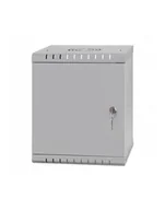 Szafy rack - NETRACK ECO-Line wall cabinet 10inch 6U/300 mm - gray metal door - miniaturka - grafika 1