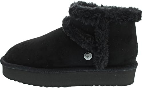 KangaROOS Damskie śniegowce K-UW Platform, Jet Black/Mono, 41 EU, Jet Black Mono, 41 EU