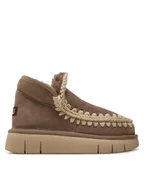 Śniegowce damskie - Mou Śniegowce Eskimo Bounce Sneaker FW531009A Brązowy - miniaturka - grafika 1