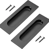 Zawiasy, okucia i inne akcesoria - Zestaw 2 klamek do drzwi przesuwnych – stal nierdzewna 11,9 cm - miniaturka - grafika 1