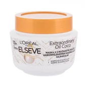 Maski do włosów - Loreal Paris Paris Elseve Extraordinary Oil Coconut maseczka odżywcza do włosów normalnych i suchych 300 ml - miniaturka - grafika 1