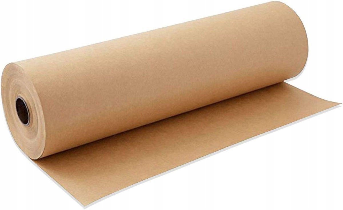 Papier PAKOWY KRAFT 120cm Szeroki w Prążki Ochronny 250m Długi