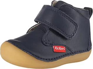 Kozaki damskie - Kickers Unisex Baby Sabio kozaki, niebieski - Niebieski Marine Foncé Perm 102-20 EU - grafika 1