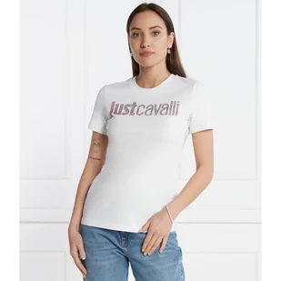 Just Cavalli T-shirt Regular Fit - Koszulki i topy damskie - miniaturka - grafika 1