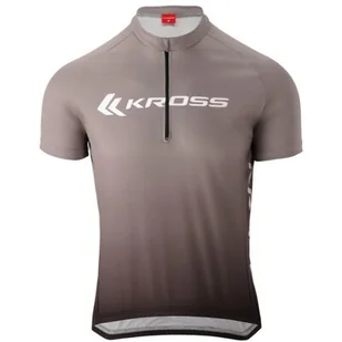 Koszulka rowerowa KROSS Sport Jersey ( S) Szaro-czarny - Koszulki rowerowe - miniaturka - grafika 1