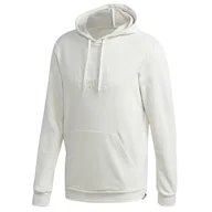 Bluzy męskie - Bluza męska adidas Brilliant Basics Hooded biała GD3833 - miniaturka - grafika 1