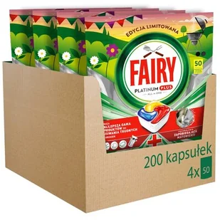 Kapsułki do zmywarek FAIRY Platinum Plus All in One Lemon - 200 szt. - Akcesoria i części do zmywarek - miniaturka - grafika 1